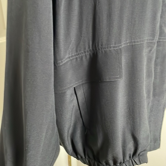 Eileen Fisher Silk Bomber Jacket - Picture 4 of 10